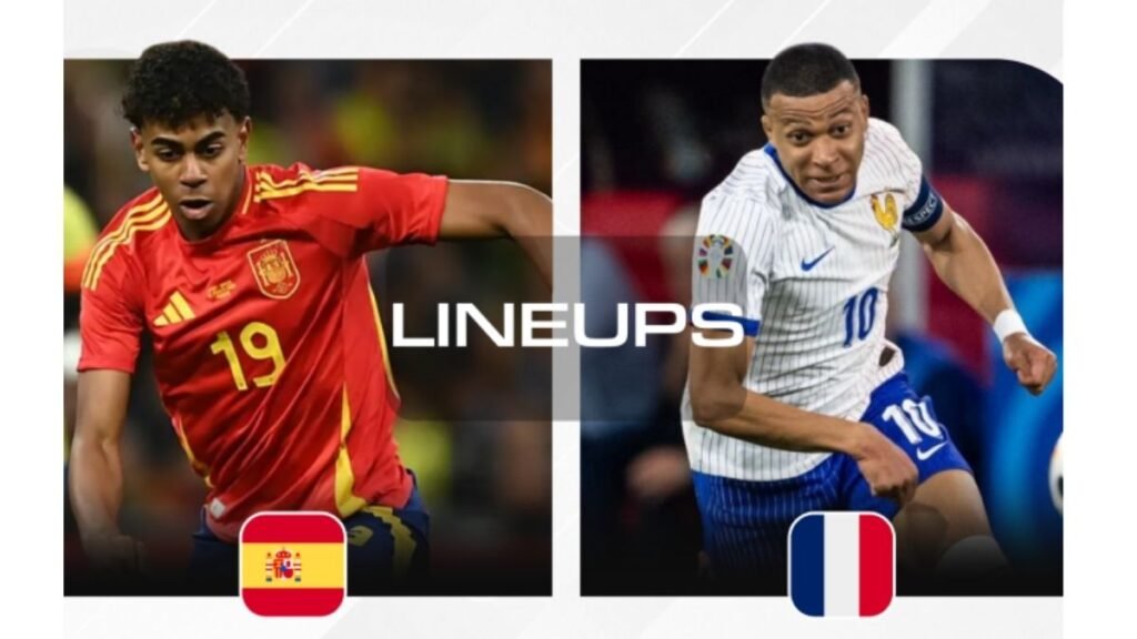 Spain National Football Team Vs France National Football Team Lineups